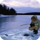 Подлёдная ловля в таёжных озёрах по первому льду